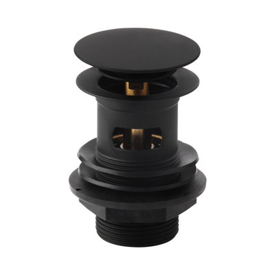Plum&clay Black Slotted Click Clack Basin Waste from B&Q