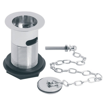 Plum&clay Chrome Basin Plugs With Link Chain from B&Q
