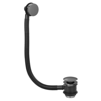 Plum&clay Gun Grey Bath Overflow Filler from B&Q