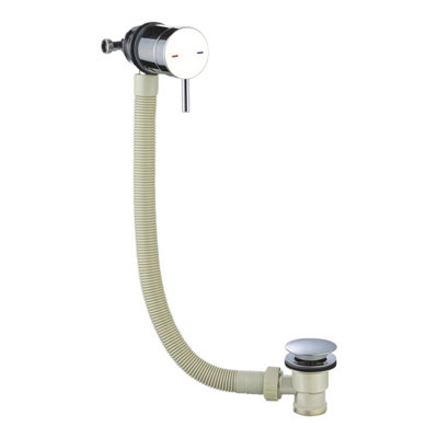 Plum&clay Chrome Freeflow Bath Filler Waste from B&Q