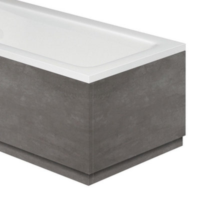 Plum&clay Nebula Concrete Effect End Bath Panel (W)800mm from B&Q