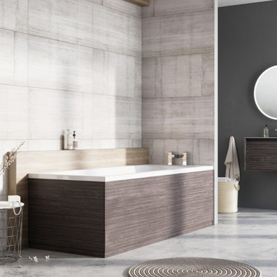 Plum&clay Condense Leached Oak Front Bath Panel (W)1800mm from B&Q
