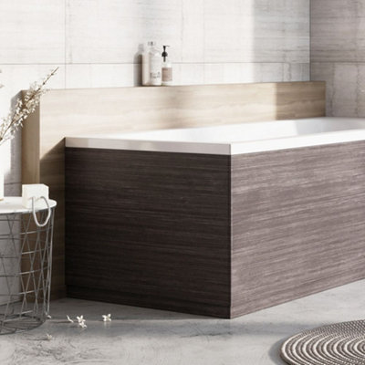 Plum&clay Condense Leached Oak End Bath Panel (W)800mm from B&Q