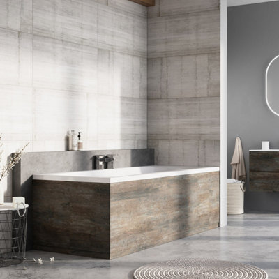 Plum&clay Condense Metallic Effect Front Bath Panel (W)1800mm from B&Q