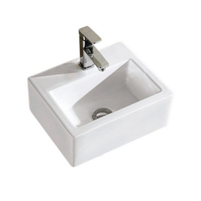 Plum&clay Ridley Wall Hung Cloakroom Basin from B&Q