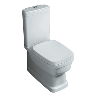 Plum&clay Everly Traditional Close Coupled Toilet With Soft Close Seat from B&Q