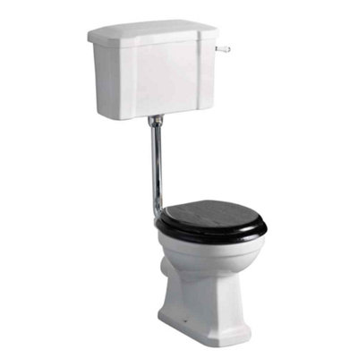 Plum&clay Violet Traditional Low Level Toilet With Cistern Traditional Design Ceramic Toilet from B&Q