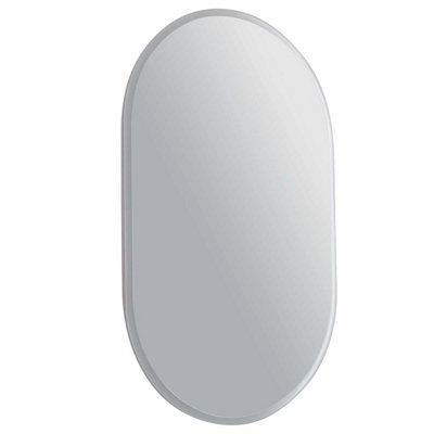 Plum&clay Annie Led Illuminated Bathroom Oval Mirror With Demister (H)550mm (W)800mm from B&Q