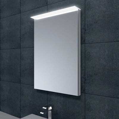 Plum&clay Venture Led Illuminated Bathroom Mirror With Demister & Shaver Socket (H)715mm (W)600mm from B&Q