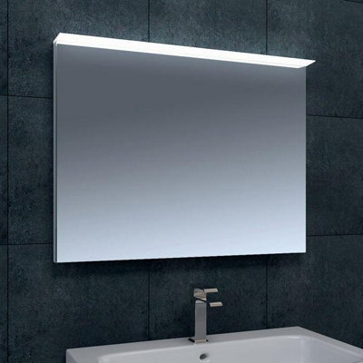 Plum&clay Venture Led Illuminated Bathroom Mirror With Demister & Shaver Socket (H)600mm (W)800mm from B&Q