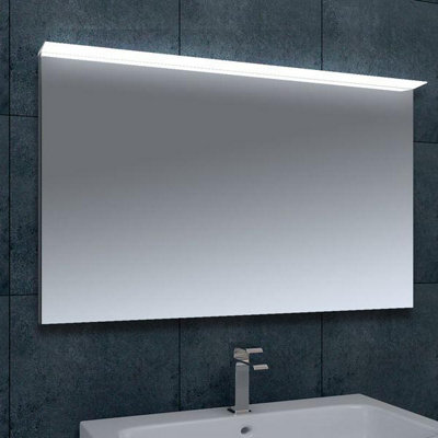 Plum&clay Venture Led Illuminated Bathroom Mirror With Demister & Shaver Socket (H)600mm (W)1200mm from B&Q