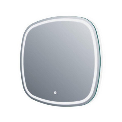 Plum&clay Vincent Led Illuminated Bathroom Mirror (H)800mm (W)800mm from B&Q
