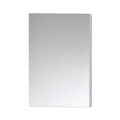 Plum&clay Marvel Bathroom Single Mirrored Wall Cabinet (H)703mm (W)400mm from B&Q