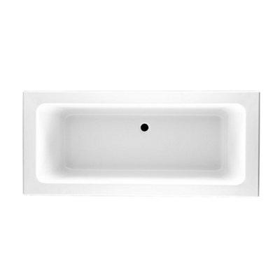 Plum&clay Adelaide White Super-Strong Acrylic Double Ended Straight Bath (L)1700mm (W)750mm from B&Q