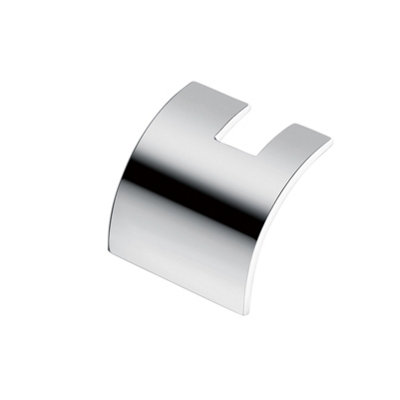 Plum&clay Jenna Bathroom Wall Mounted Chrome Single Robe Hook from B&Q