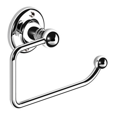 Plum&clay Kingham Chrome Traditional Toilet Roll Holder from B&Q