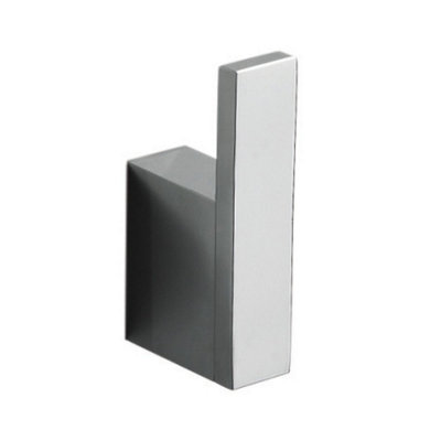 Plum&clay Havana Bathroom Wall Mounted Chrome Single Robe Hook from B&Q