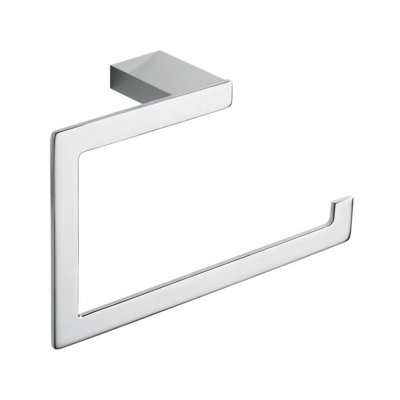 Plum&clay Havana Bathroom Wall Mounted Chrome Towel Ring from B&Q