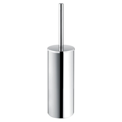 Plum&clay Ronda Round Chrome Toilet Brush & Holder from B&Q
