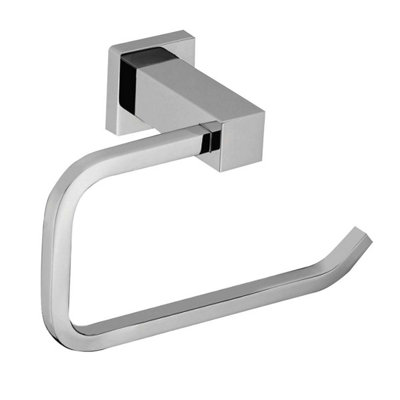 Plum&clay Tate Chrome Toilet Roll Holder from B&Q