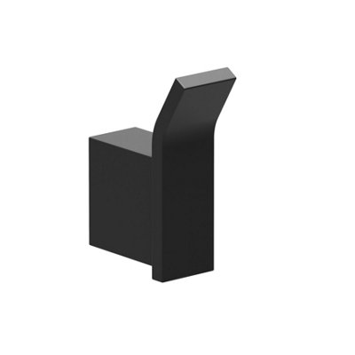 B&Q -  Emilia Bathroom Wall Mounted Matt Black Single Robe Hook