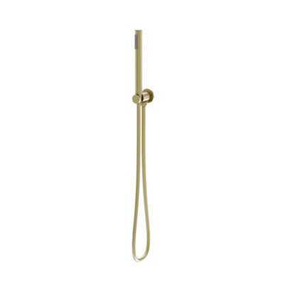 Plum&clay Emilia Brushed Gold Round Single Function Shower Handset With Holder from B&Q