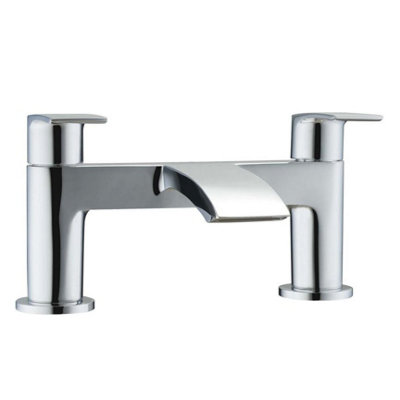 Plum&clay Tyrell Polished Chrome Deck-Mounted Bath Filler Tap from B&Q