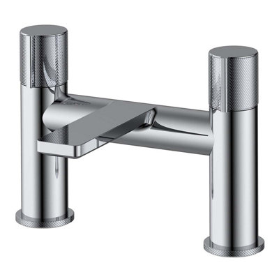 Plum&clay Carmelo Polished Chrome Deck-Mounted Bath Filler Tap from B&Q