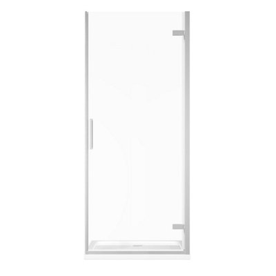 Plum&clay Lola Chrome Hinged Shower Door (W)900mm from B&Q