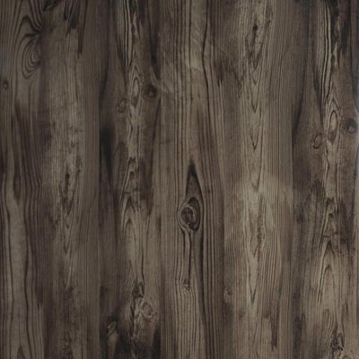 Zed Décor Zed Decor Fablon Wood Effect Peel & Stick Self Adhesive Vinyl Wallpaper 45Cm X 300Cm Smoked Walnut Wood Planks Wh1512 from B&Q