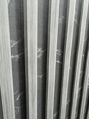 Zed Décor Zed Decor Heavyweight Wood Slats Panel Marble Venetian Luxury Wallpaper Dl1019 Charcoal Grey from B&Q