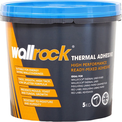 Wallrock Thermal Liner Adhesive Ready Mixed Heavy Duty Wallpaper Paste 5Kg from B&Q