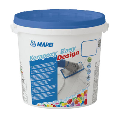 Mapei Kerapoxy Easy Design Grout 3Kg Epoxy Grout- 113 Cement Grey from B&Q