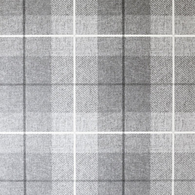 Arthouse Country Tartan Charcoal Heavyweight Vinyl Wallpaper Textured 294900Dining RoomBathroomBedroom from B&Q