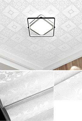 Zed Décor Zed Decor Ornate White Damask Diamond Pattern WallpaperA90-92 from B&Q