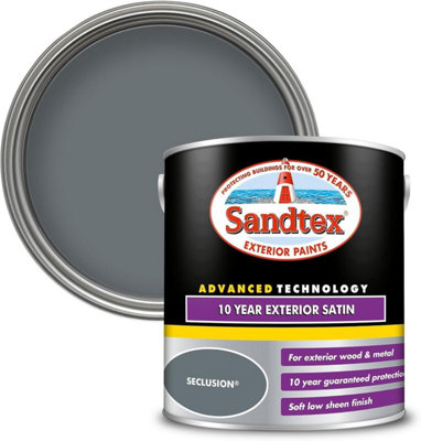 Sandtex Exterior 10 Year Satin Seclusion 2.5L from B&Q