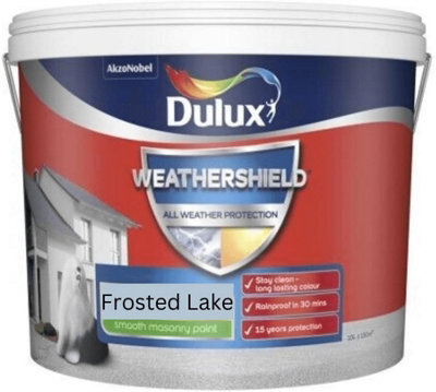 Dulux Frosted Lake Weathershield Masonry Paint 10 Litres from B&Q