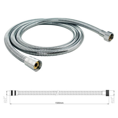 B&Q -  Shower HosePremium Stainless Steel1.2M1.5M & 1.8M
