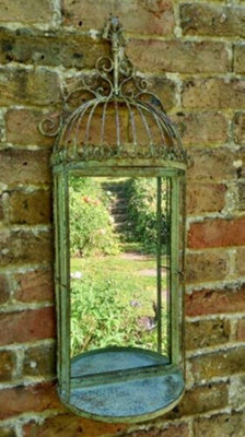 B&Q -  Lovely Broughton Birdcage Mirror Display Shelf 70Cm Tall