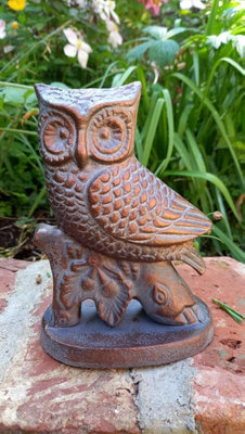 Inspirational Gifting Small Owl On Oak Branch Figurine Sculpture Ornament from B&Q