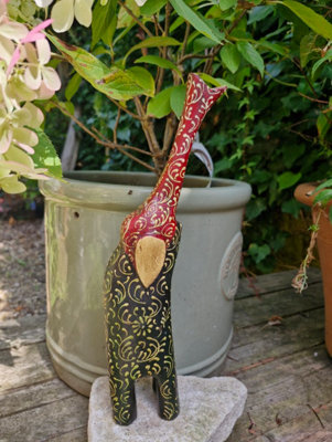 Inspirational Gifting Mango Wood Elephant Sculpture 31cm - Image 4