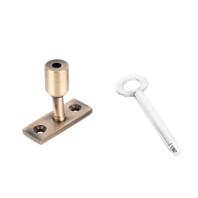Dart Locking Casement Stay PinAntique Brass from B&Q