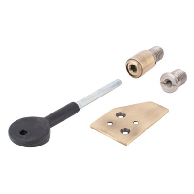 Sash Heritage Sash Stop 19mm With 100mm Key And 2 S/s InsertsAntique Brass from B&Q