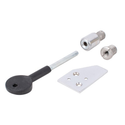 Sash Heritage Sash Stop 19mm With 100mm Key And 2 S/s InsertsPolished Chrome from B&Q