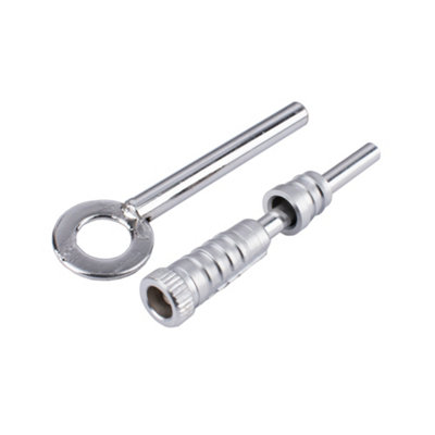 Sash Heritage Dual Screw With Key70mmSatin Chrome from B&Q
