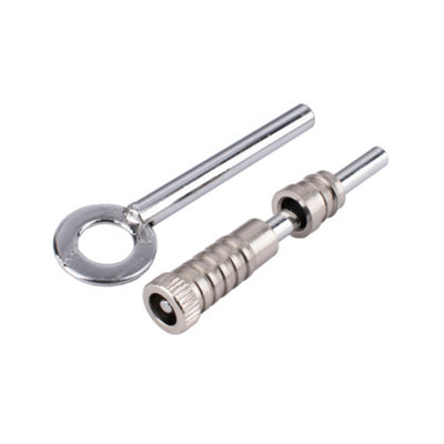 Sash Heritage Dual Screw With Key70mmSatin Nickel from B&Q
