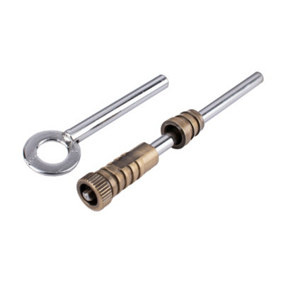 Sash Heritage Dual Screw With Key100mmAntique Brass from B&Q