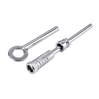 Sash Heritage Dual Screw With Key100mmPolished Chrome from B&Q