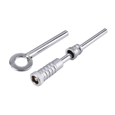 Sash Heritage Dual Screw With Key100mmSatin Chrome from B&Q