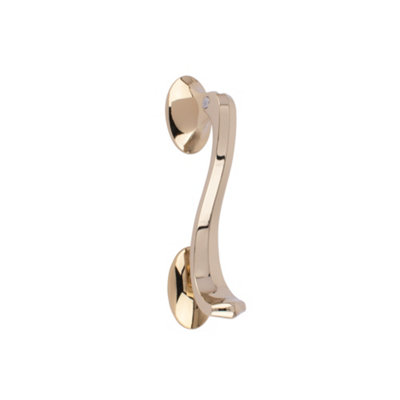 Timber Series Horsetail Door KnockerPolished Gold from B&Q